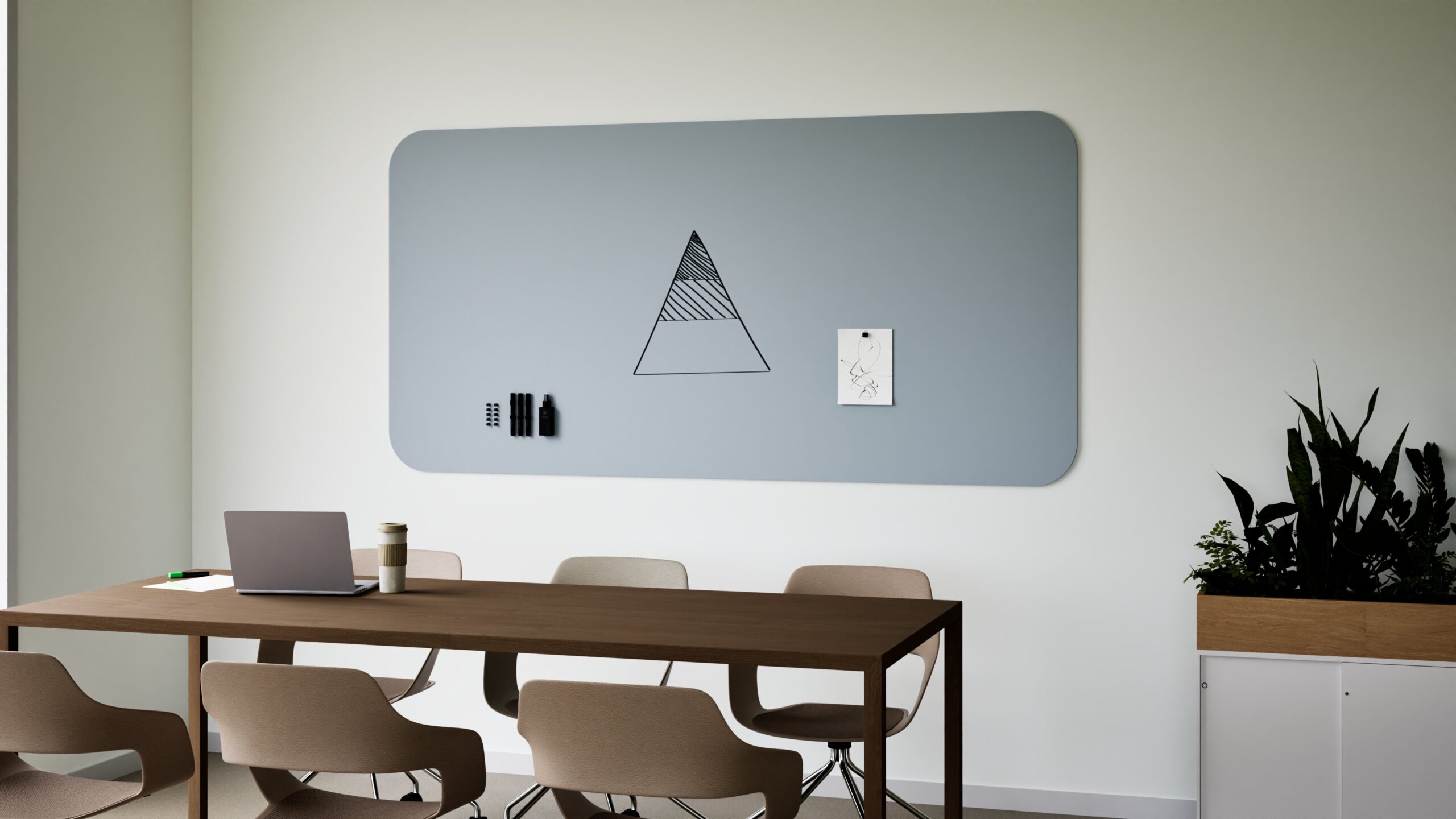 Chameleon Curve whiteboard – zijaanzicht